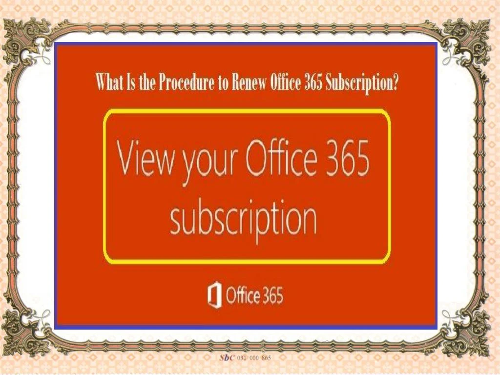 PPT - What Is The Procedure To Renew Office 365 Subscription ...