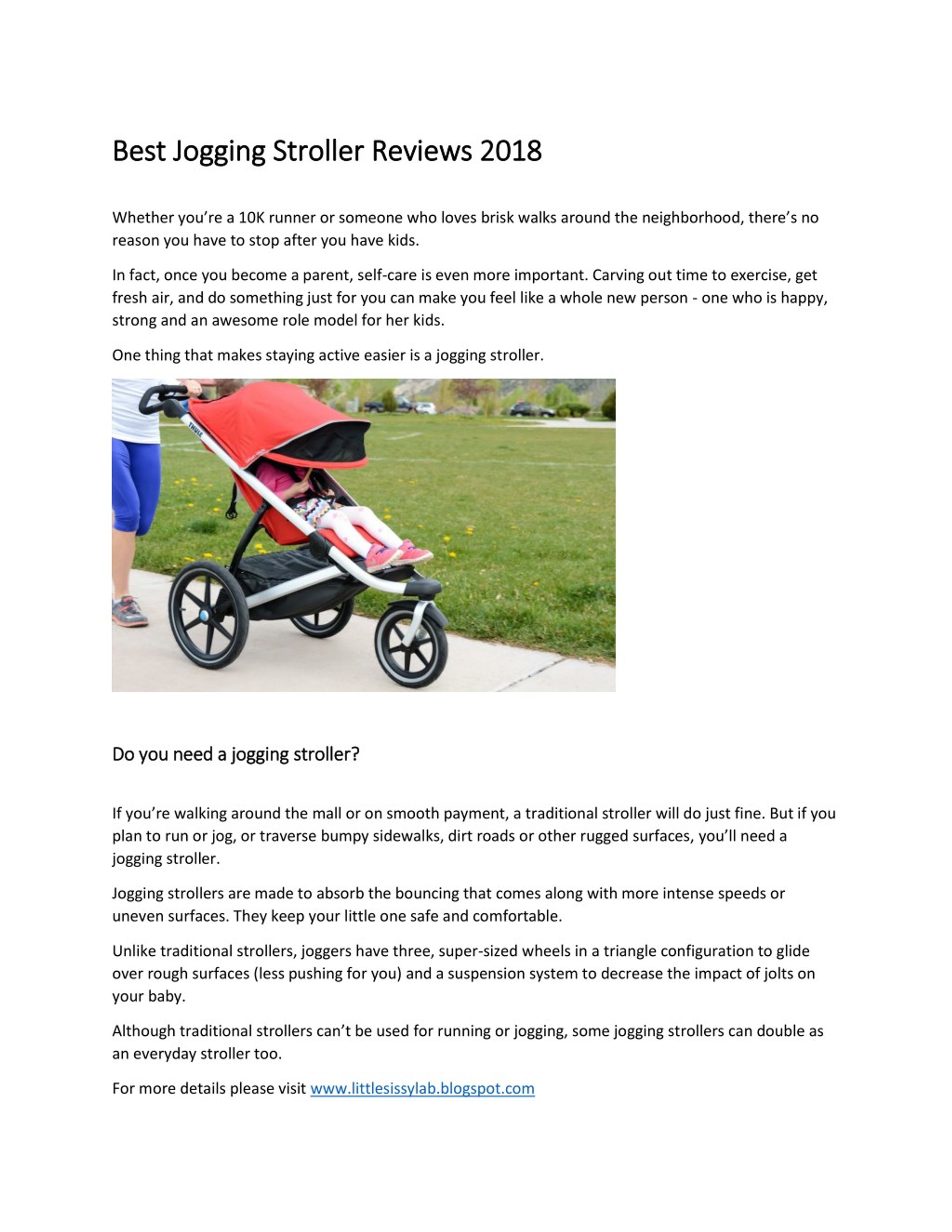 top jogging strollers 2018