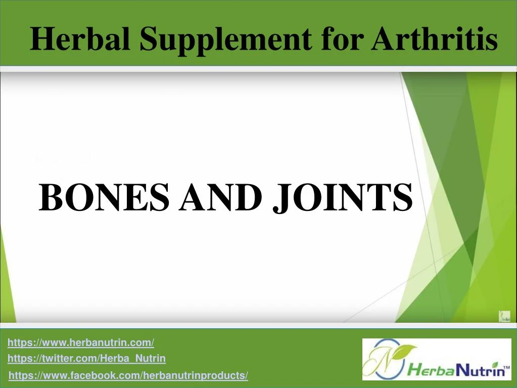 PPT Herbal supplements for Arthritis and Joint Pain â€“ Herbanutrin