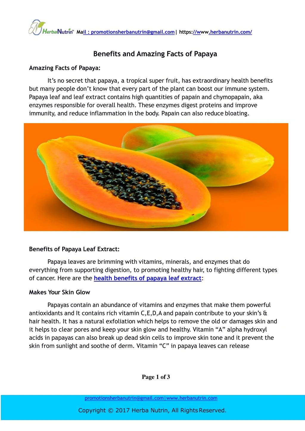 PPT Benefits And Amazing Facts Of Papaya Leaf Extract PowerPoint Presentation ID7761999