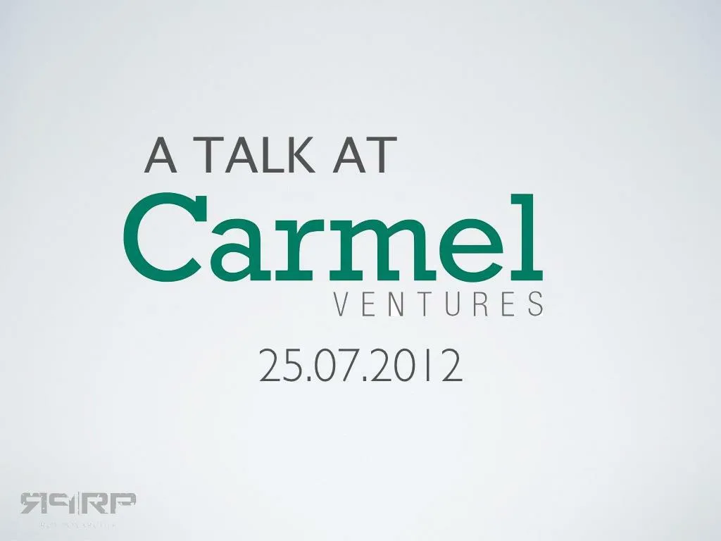 a talk at carmel ventures creating action driving n.