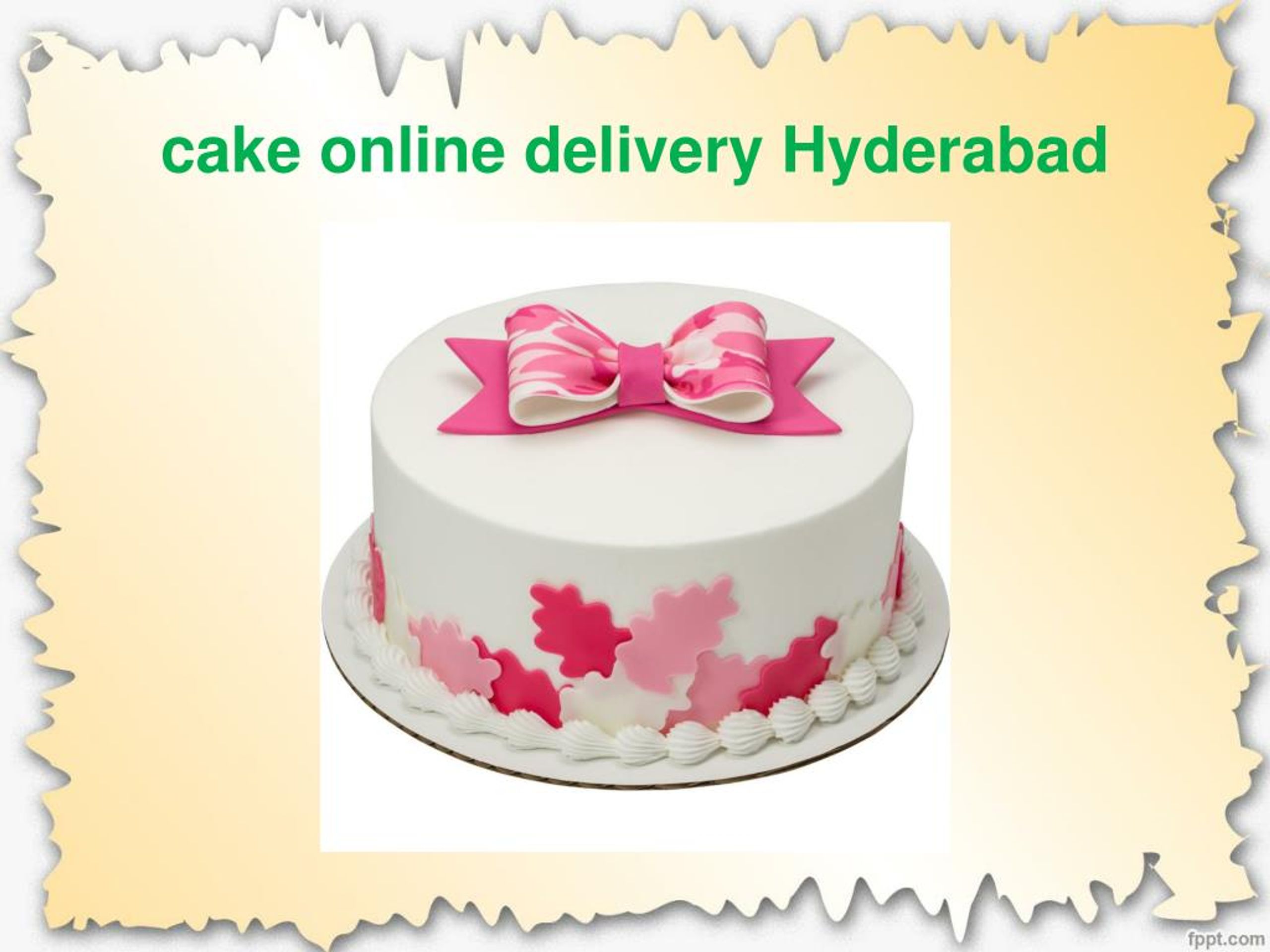 PPT Cake order in Hyderabad Midnight Online Birthday Cake Delivery