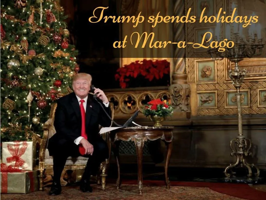 trump spends holidays at mar a lago n.