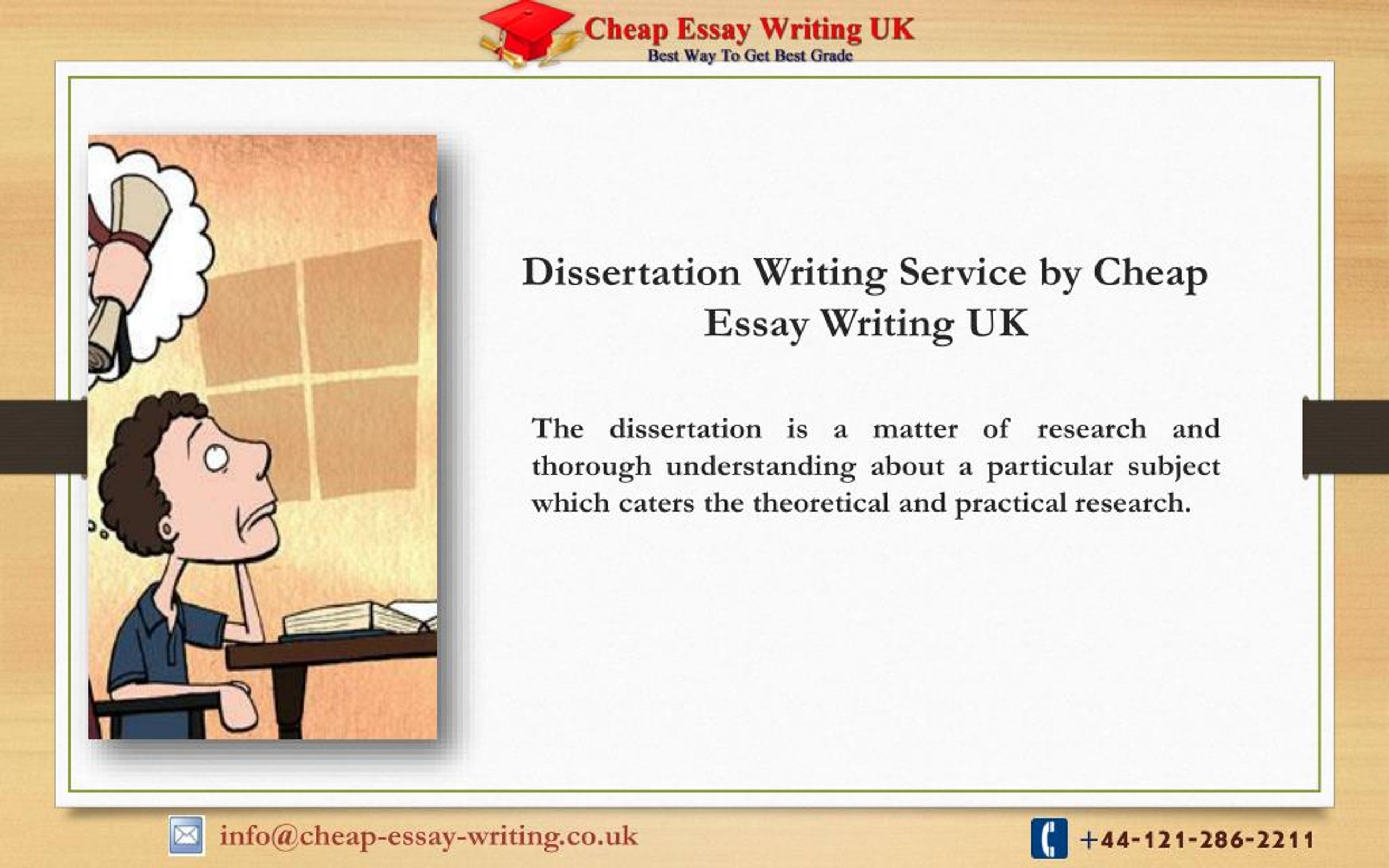 Cheap dissertation writing services