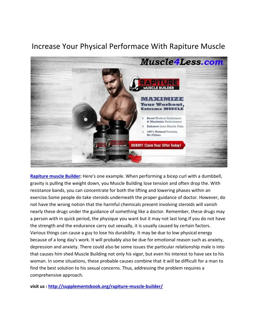 increase your physical performace with rapiture n.