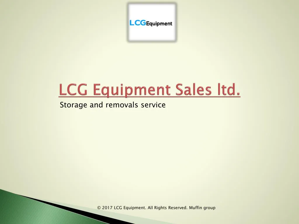 lcg equipment sales ltd n.