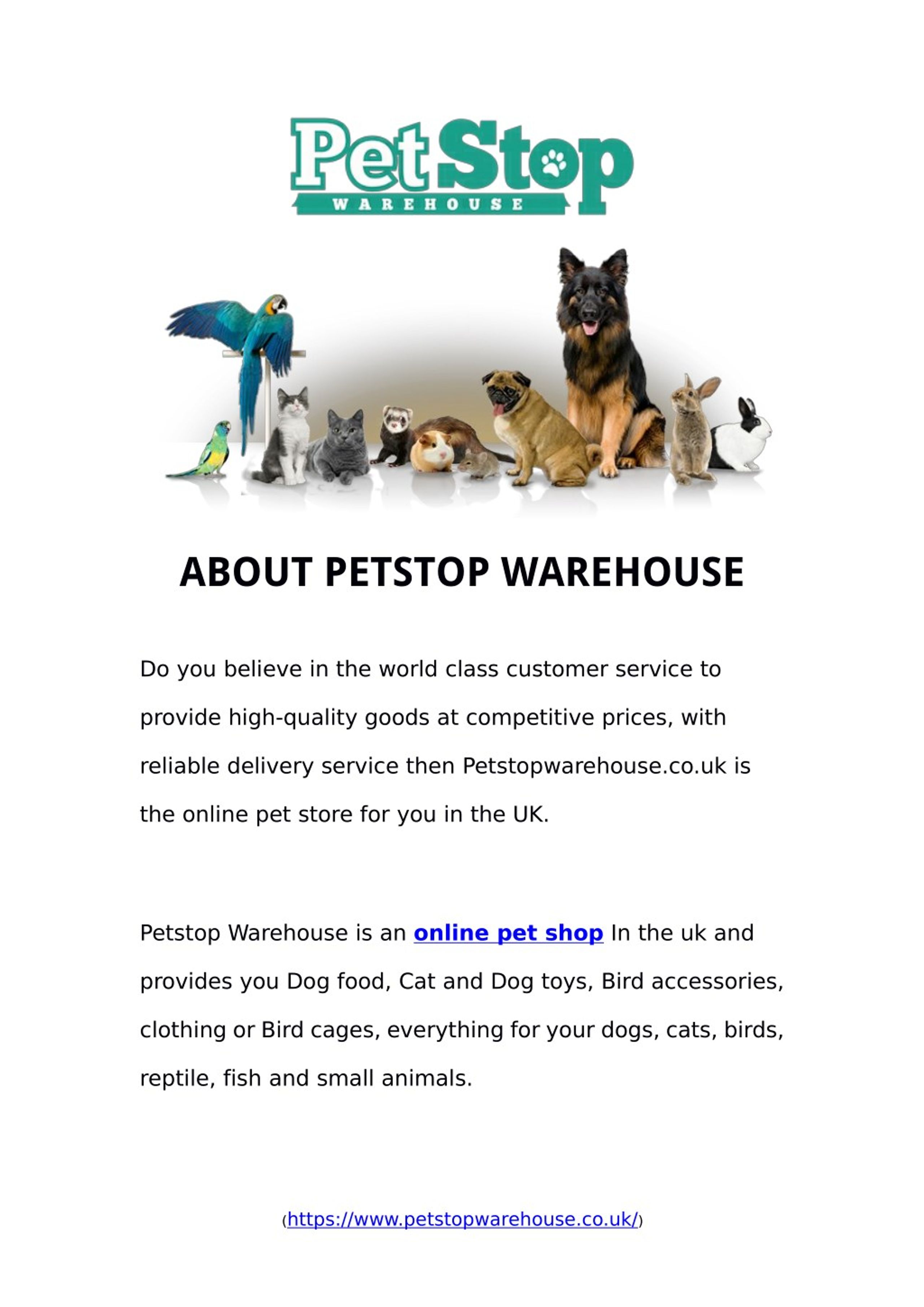 PPT - Online Pet Shop | Petstop Warehouses PowerPoint Presentation, free  download - ID:7763600