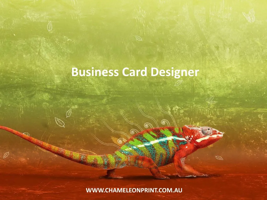 business card designer n.