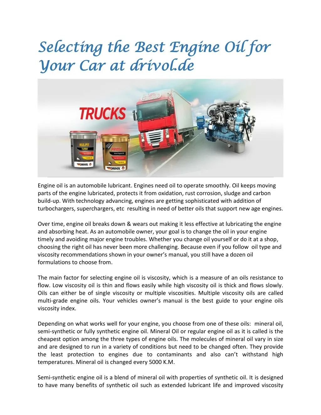 benefits of synthetic oil