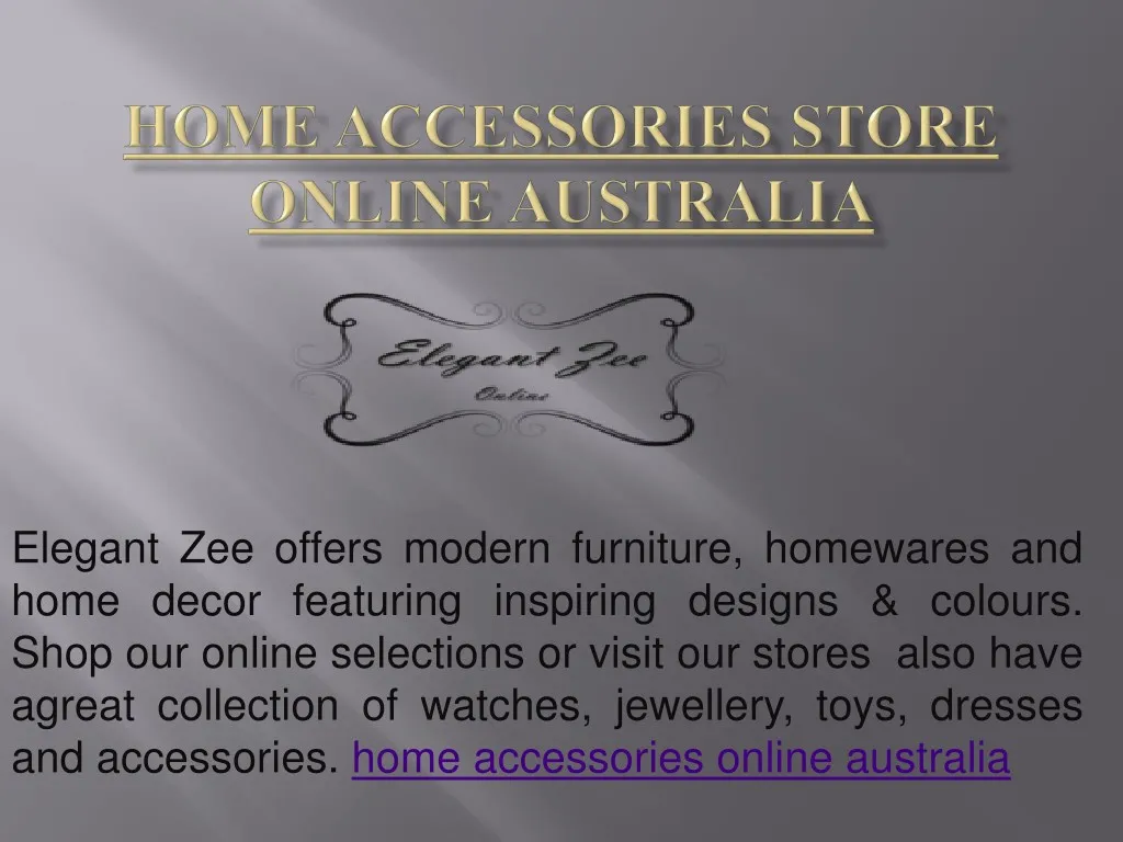 elegant zee offers modern furniture homewares n.