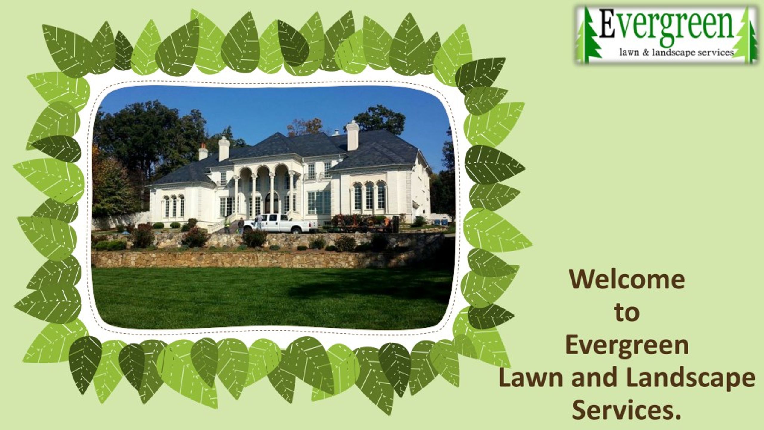 Evergreen Llc Powerpoint Presentation, Evergreen Lawn And Landscape