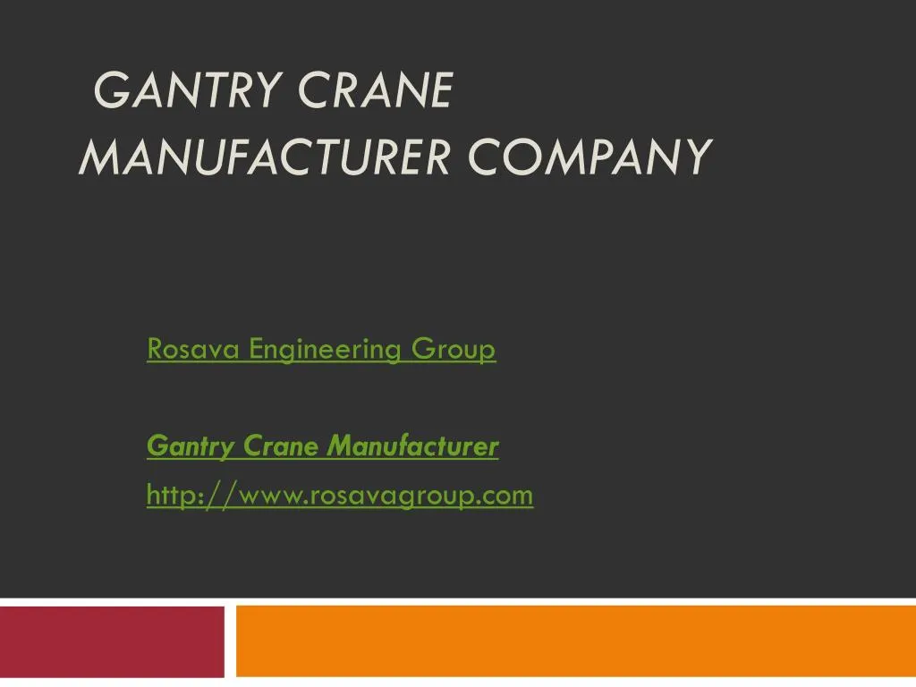 gantry crane manufacturer company n.