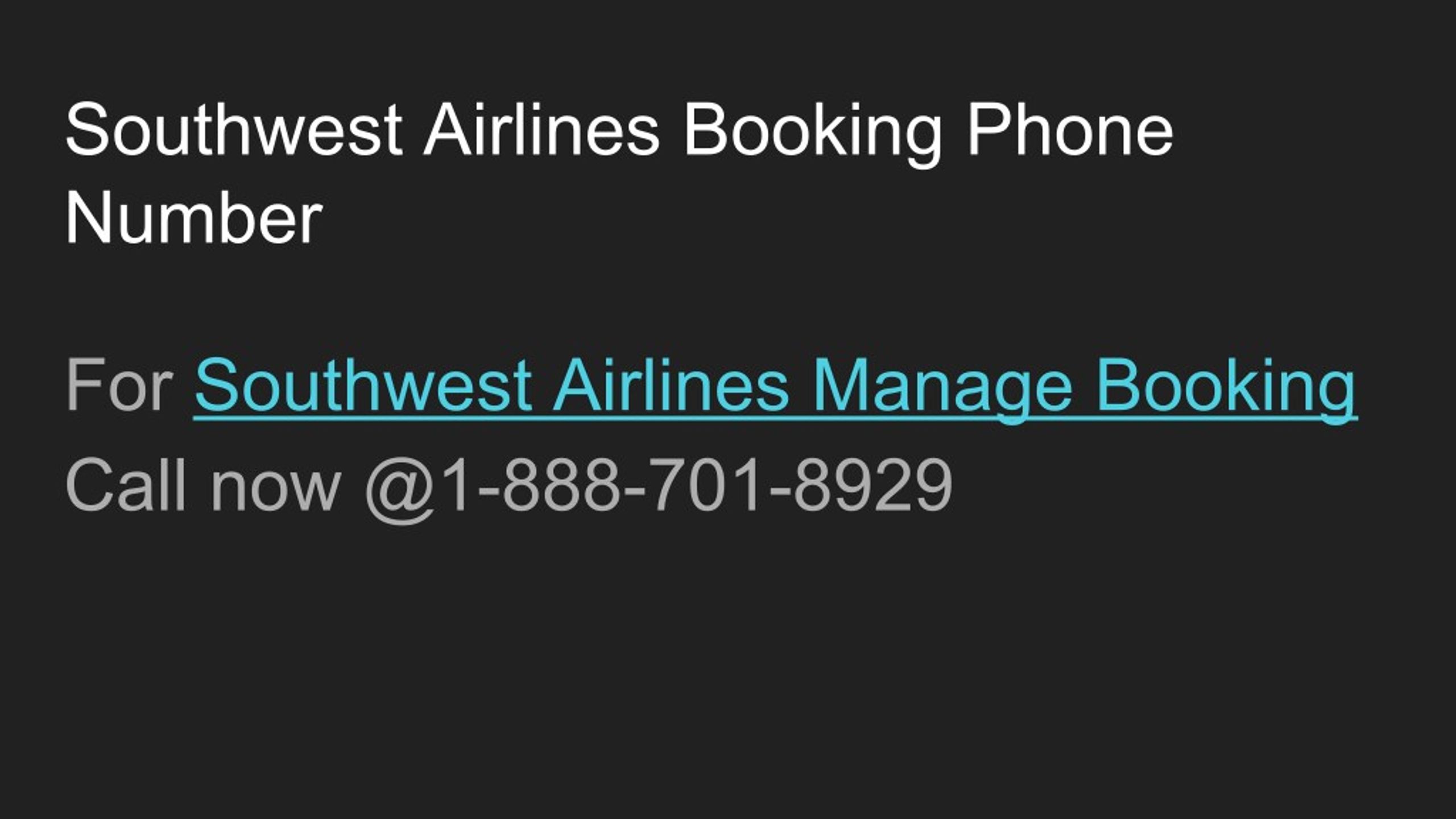 contact southwest airlines reservations