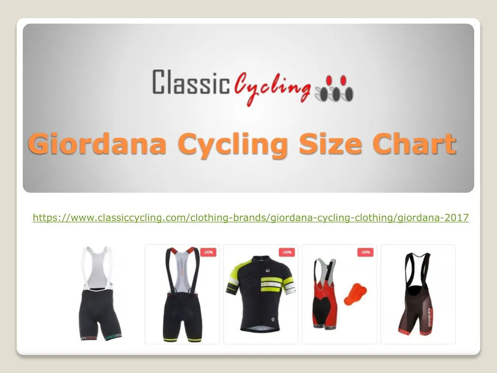 Giordana Cycling Size Chart