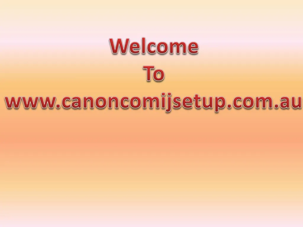 welcome to www canoncomijsetup com au n.