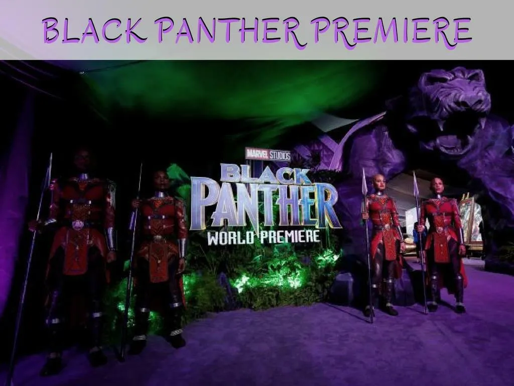 black panther premiere n.
