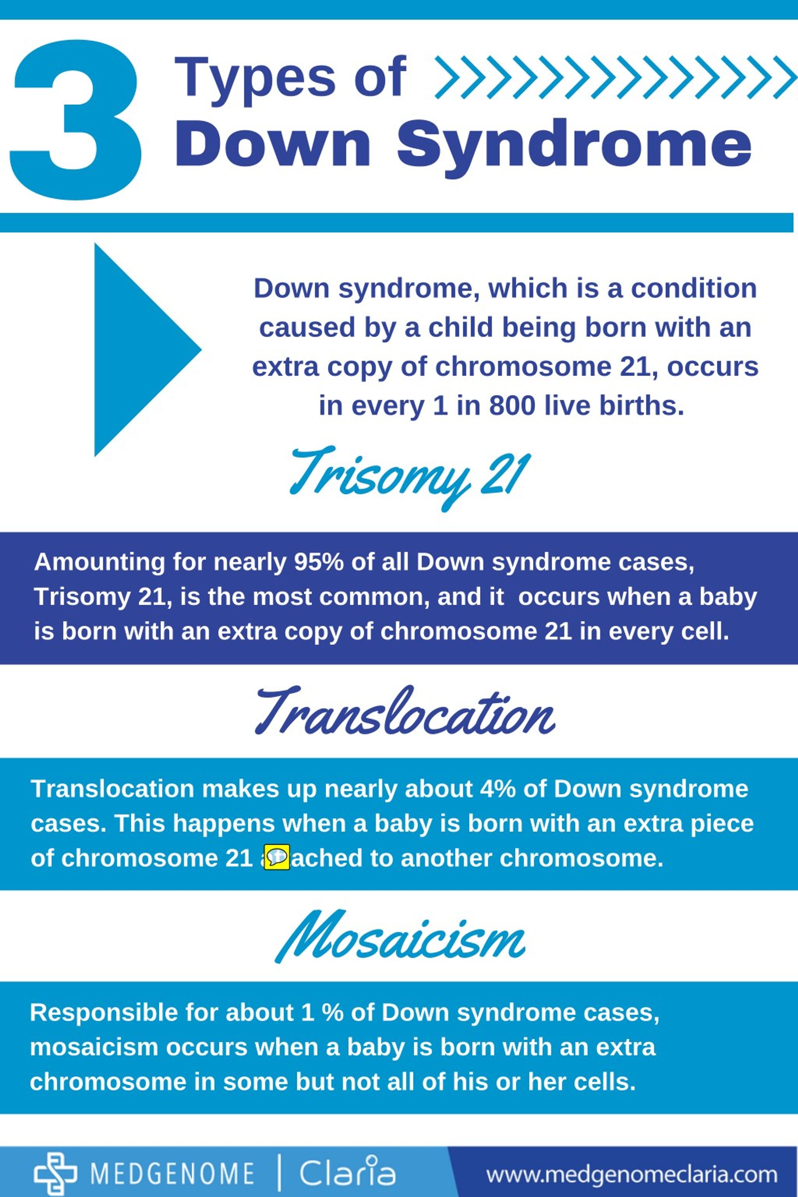 what are the 3 types of down syndrome