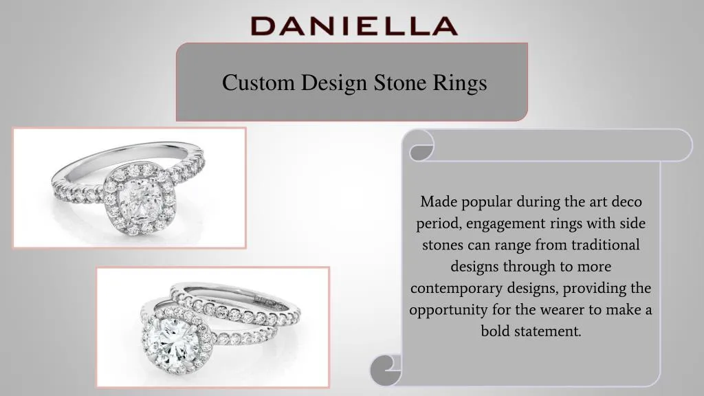 custom design stone rings n.