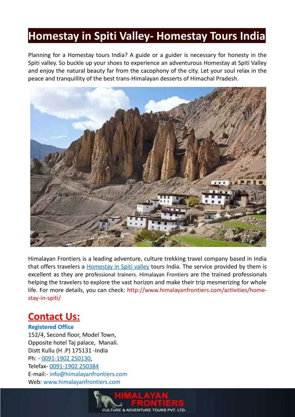 homestay in spiti valley homestay tours india n.