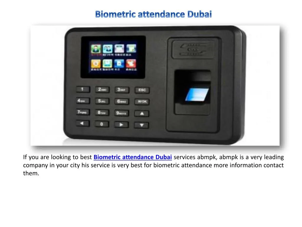 biometric attendance dubai n.