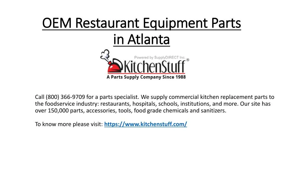 oem restaurant equipment parts in atlanta n.
