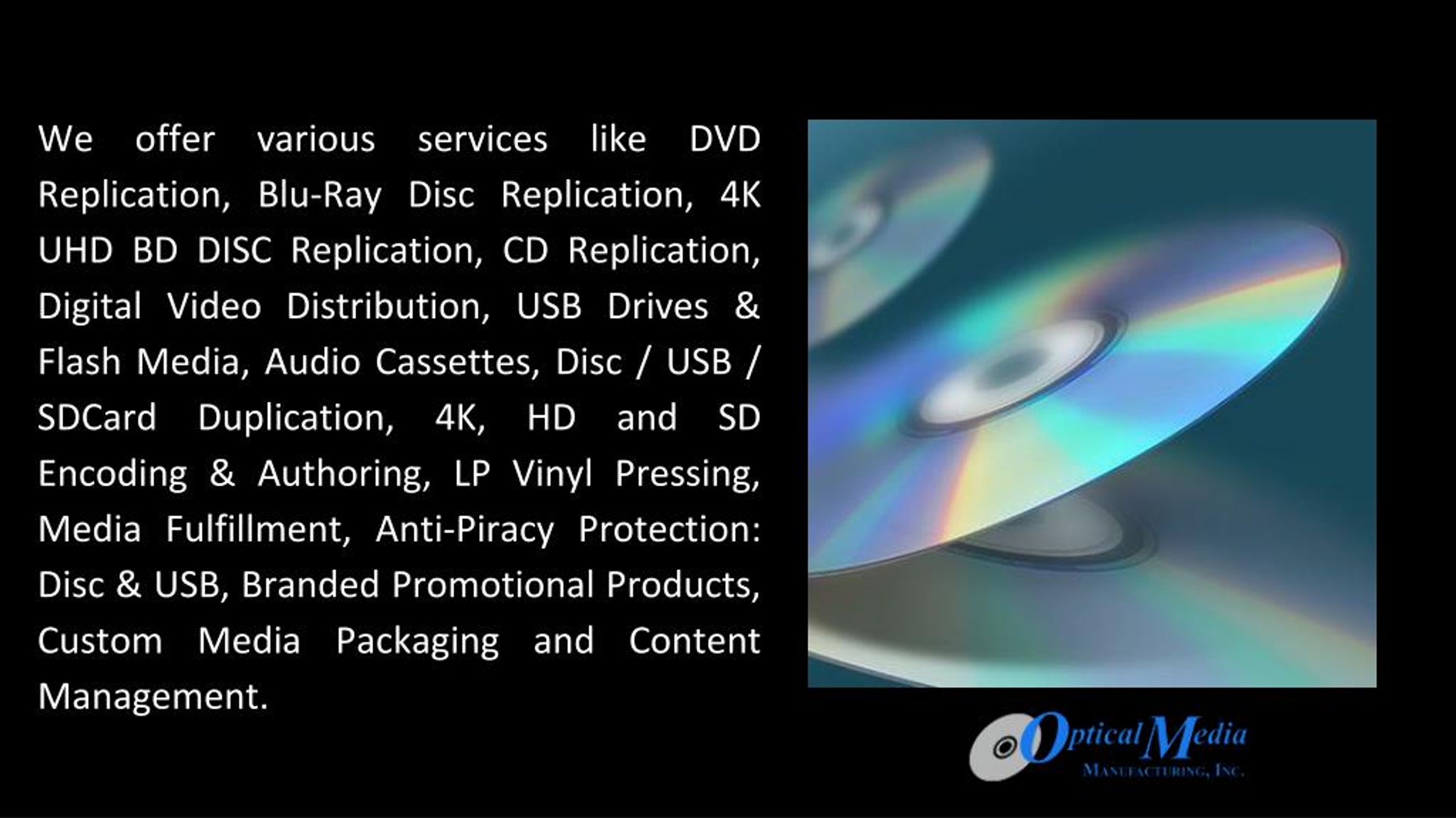 RESOURCES - CD Video Manufacturing, Inc.