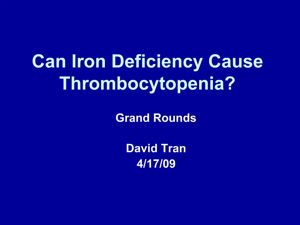 ppt-can-iron-deficiency-cause-thrombocytopenia-powerpoint