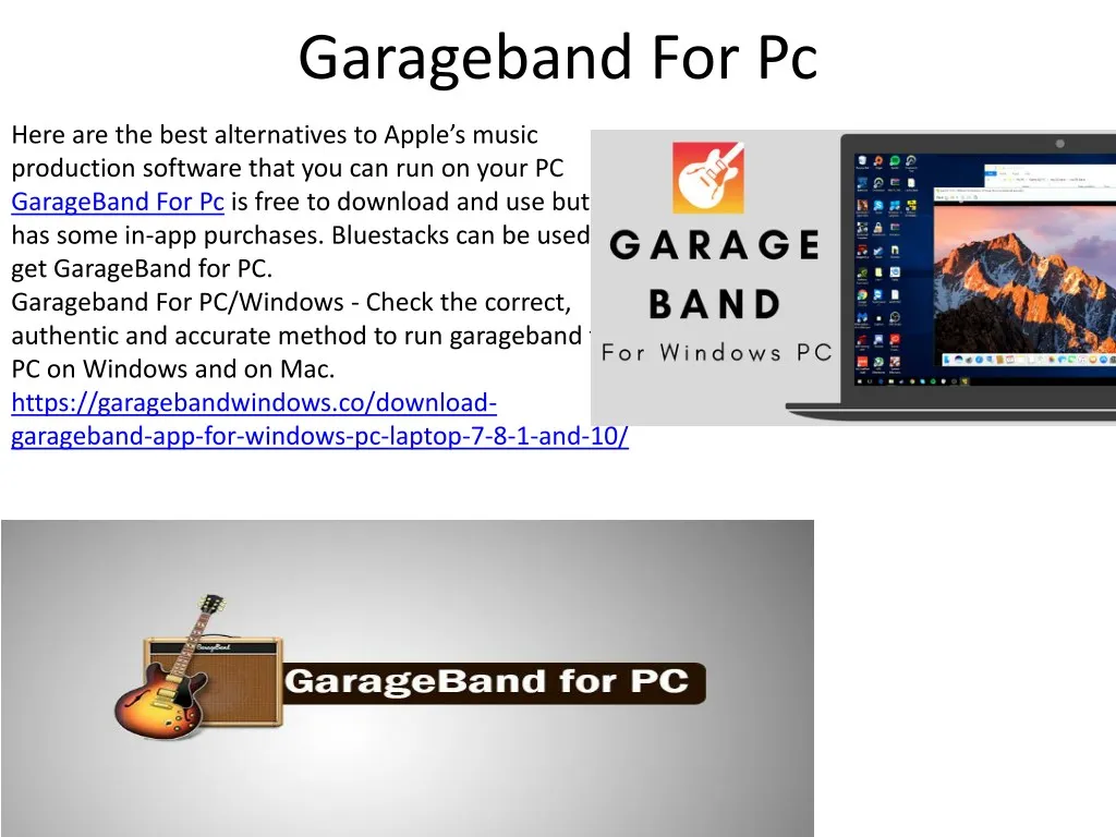 PPT - Garageband For Pc Download PowerPoint Presentation, free download ...