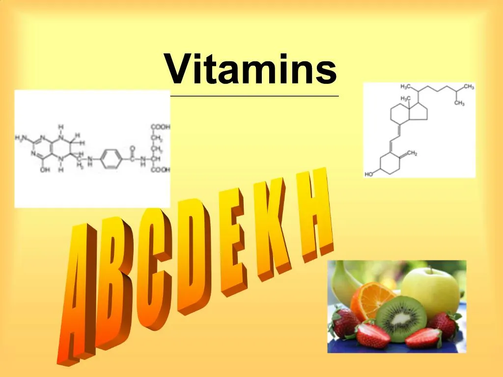 PPT - Vitamins PowerPoint Presentation, Free Download - ID:778669