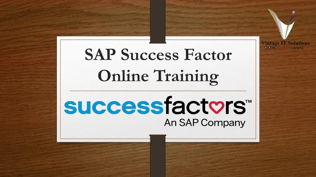sap success factor online training n.