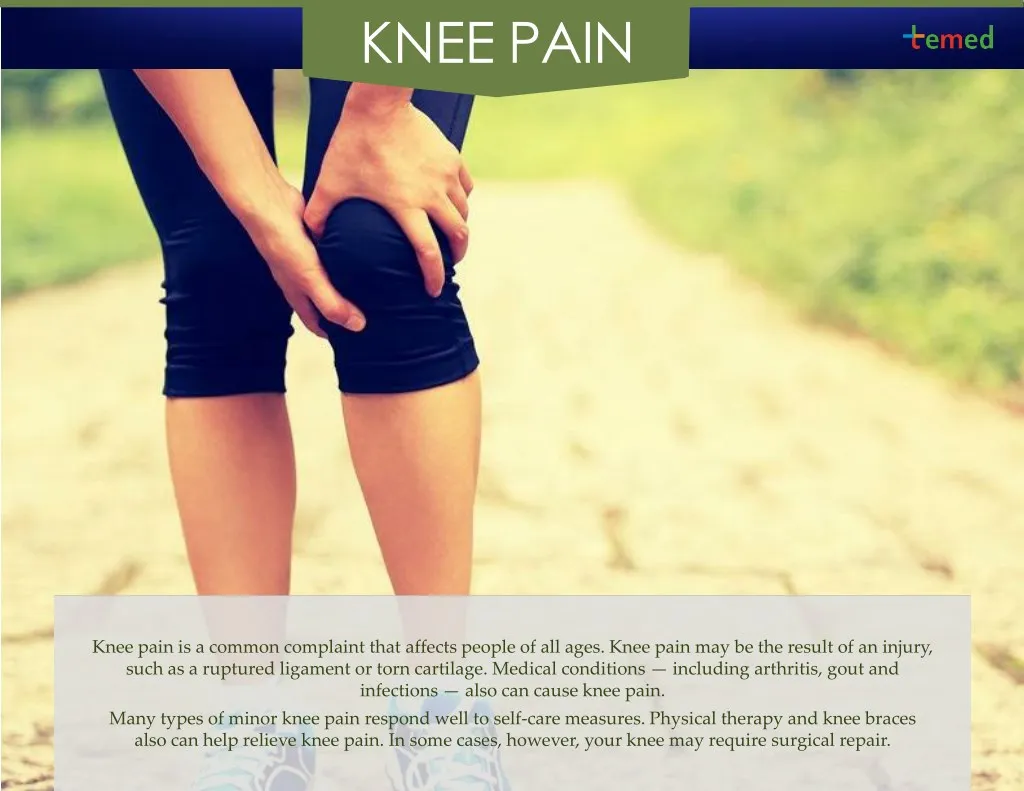 knee pain n.