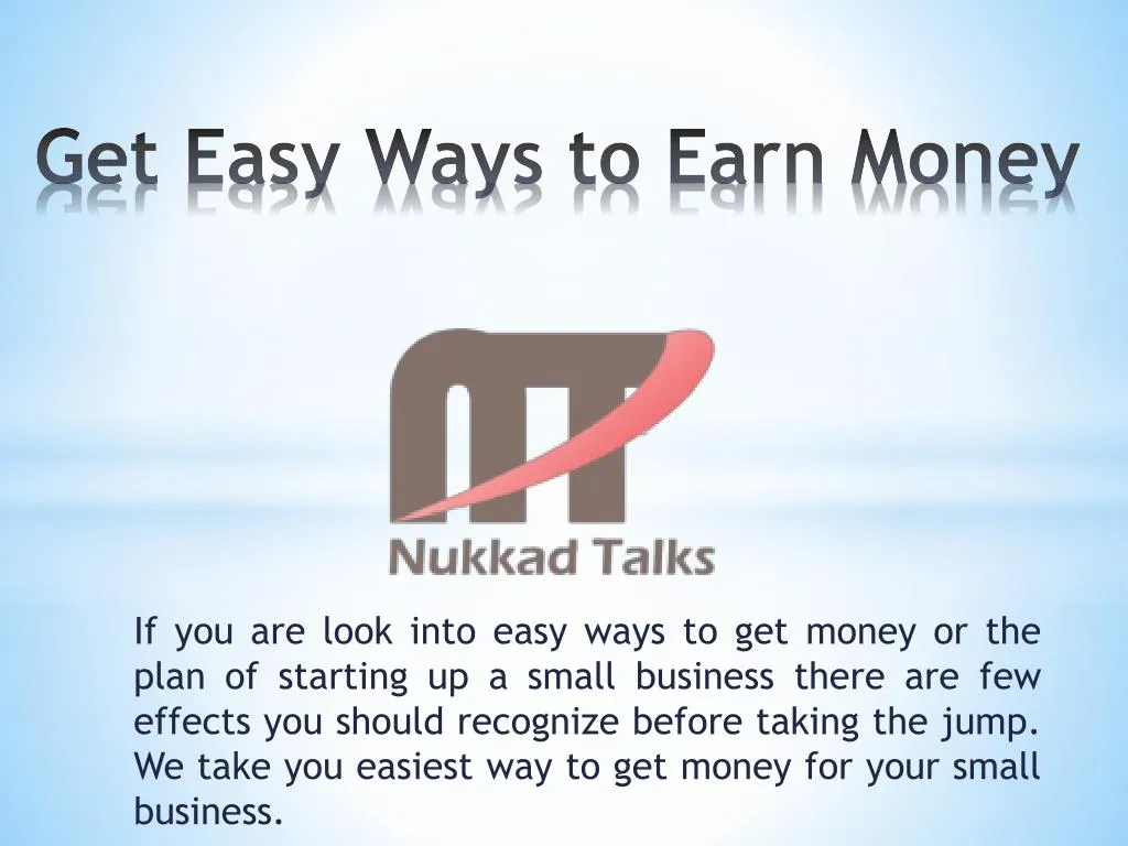 get easy ways to earn money n.