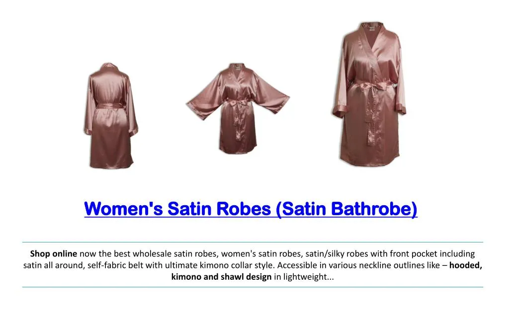 women s satin robes satin bathrobe n.