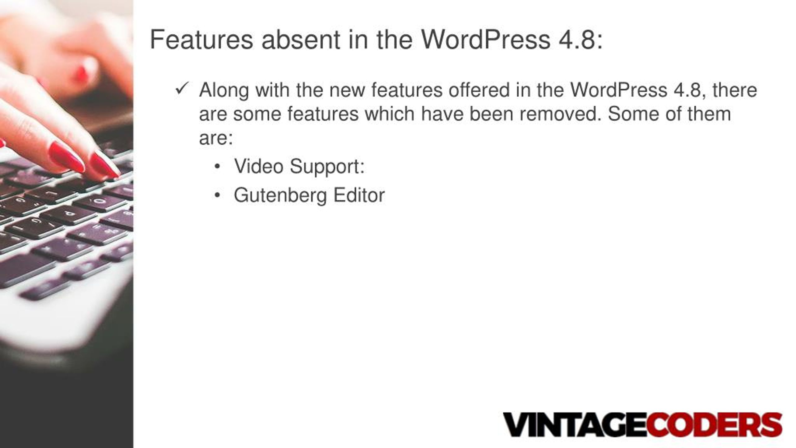 PPT - What The WordPress 4.8 Comes With â€“ And What It Does Not ...