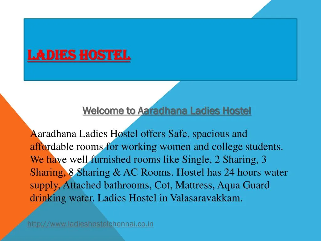 PPT - Ladies PG Hostel in Valasaravakkam PowerPoint Presentation, free ...