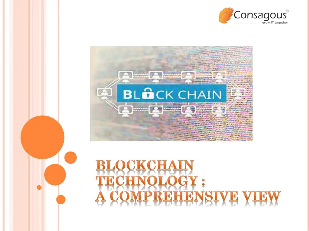 blockchain technology a comprehensive view n.