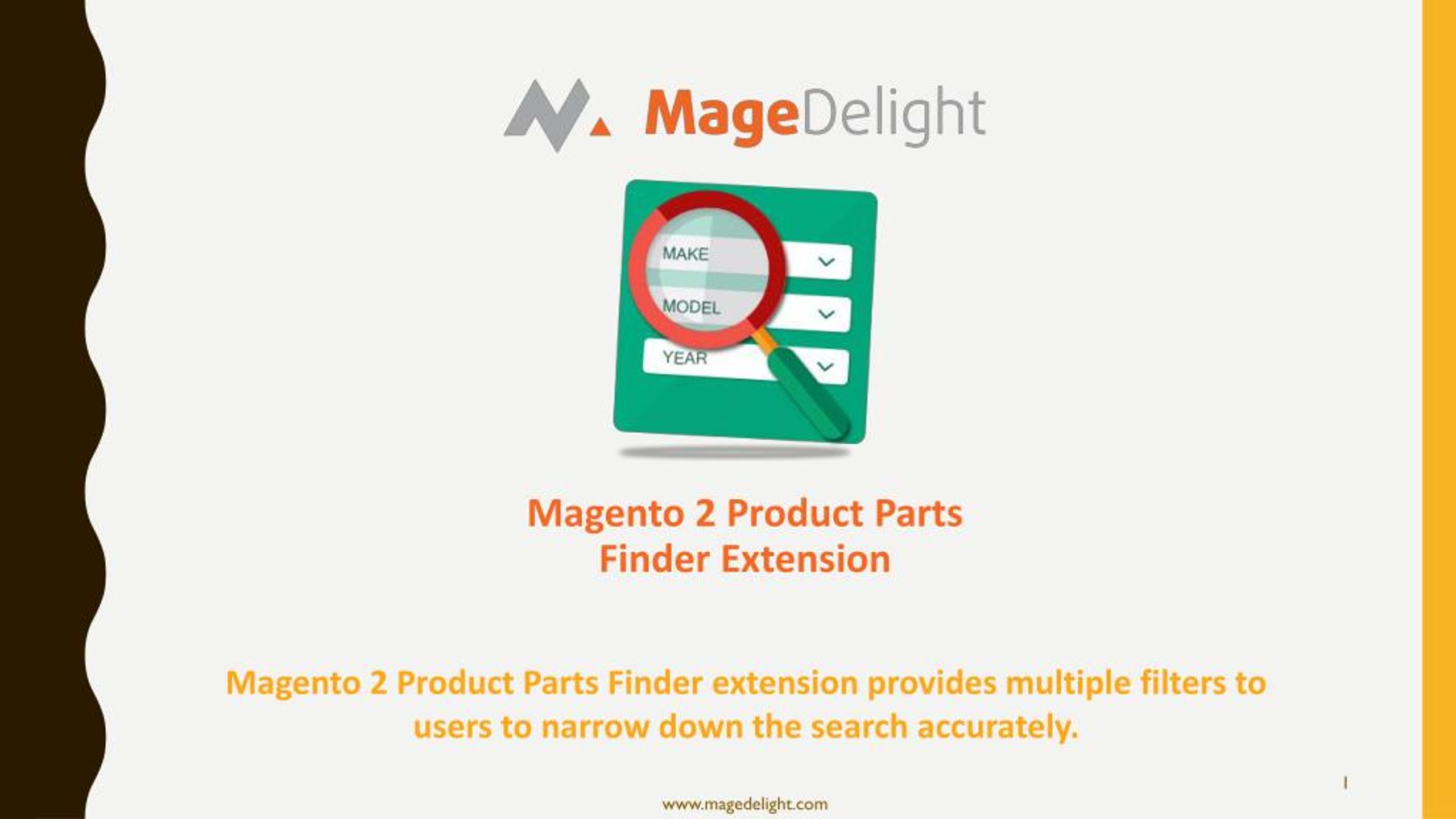 Magento Product Parts Finder, Year Make Model Extension