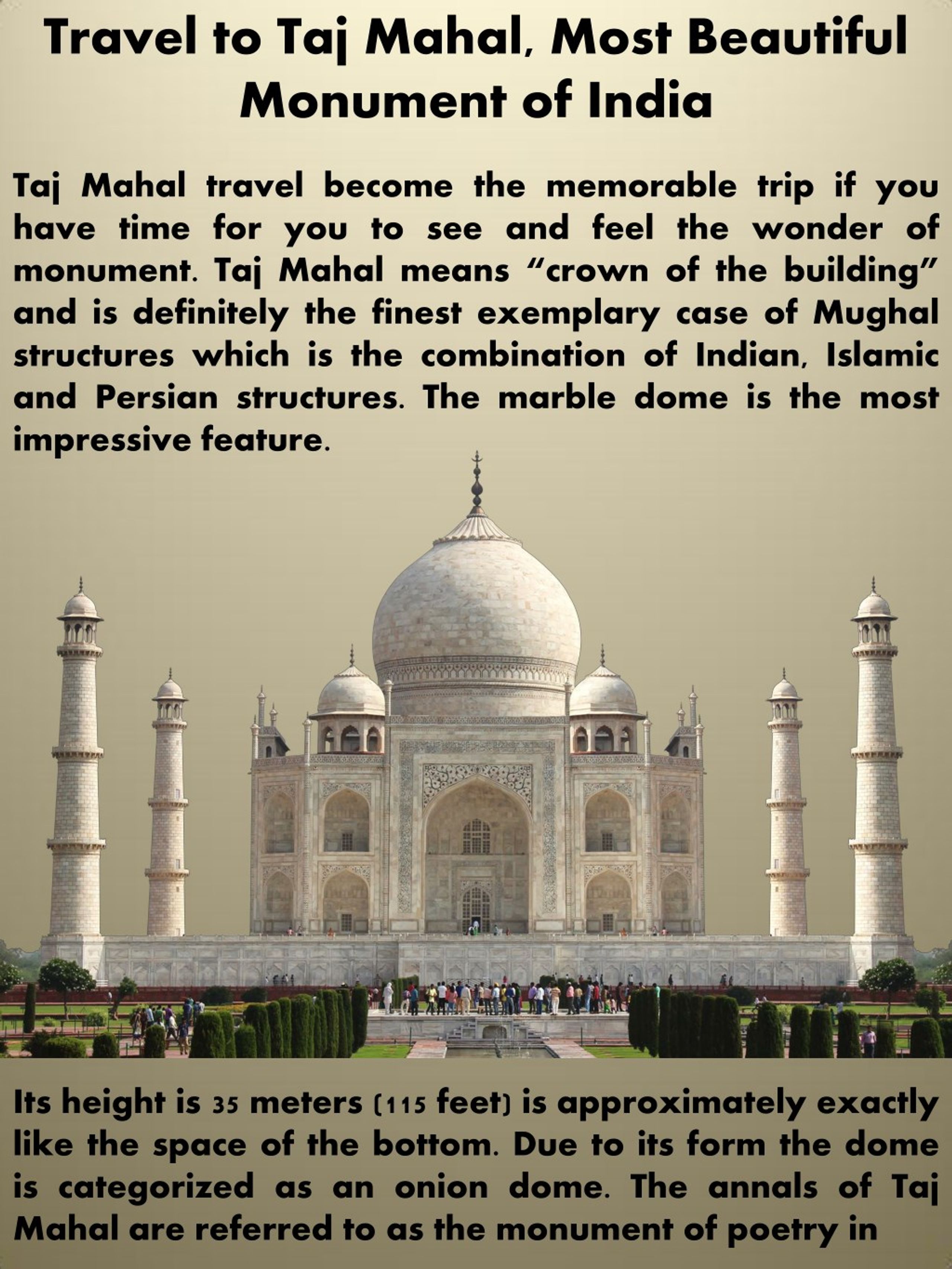 mahal taj monument travel india ppt presentation powerpoint