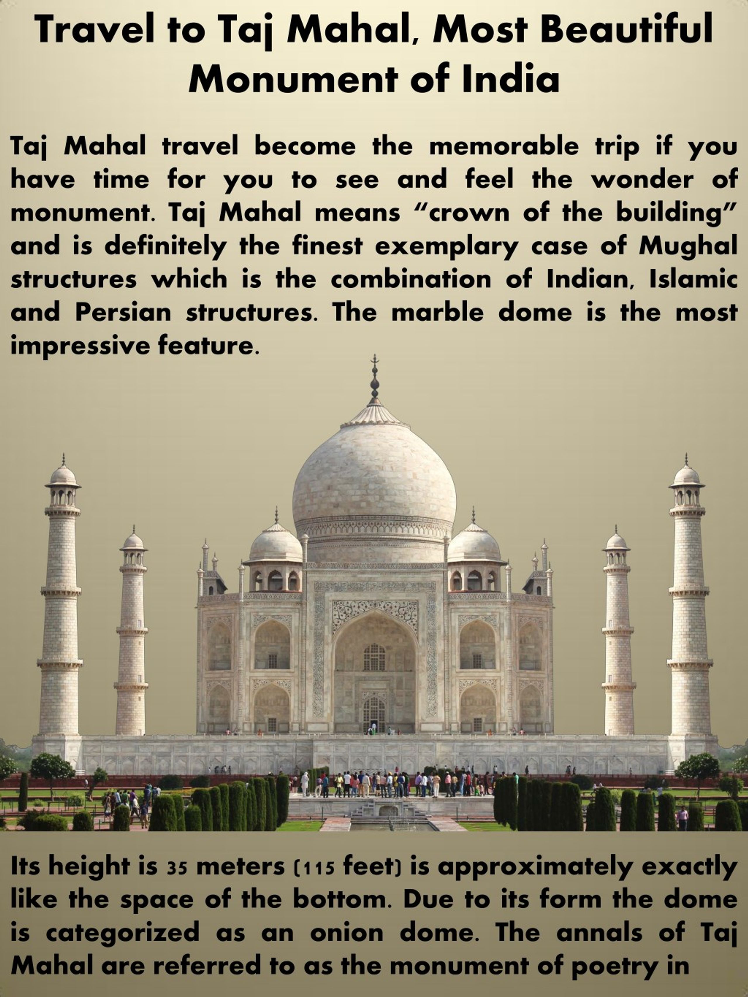 presentation on taj mahal in english