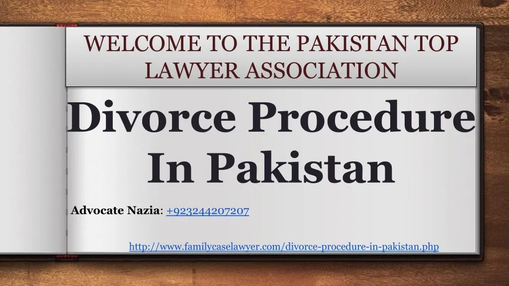 divorce procedure in pakistan n.