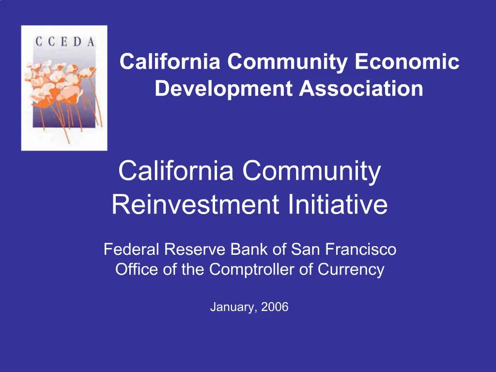 PPT - California Community Economic Development Association PowerPoint ...