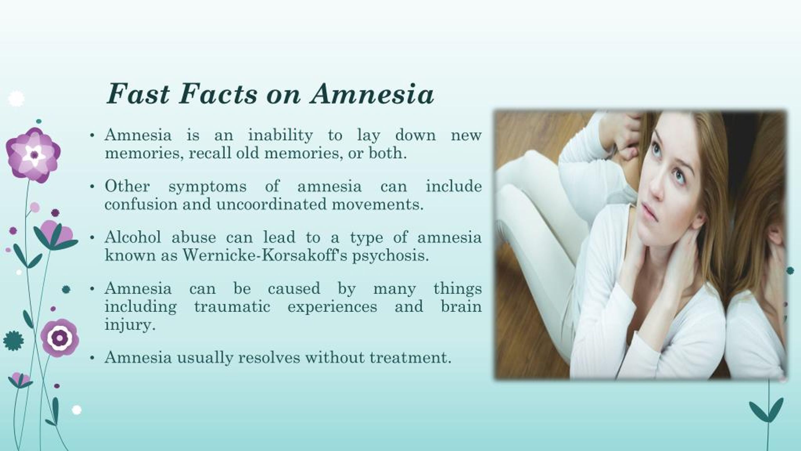 amnesia causes and types