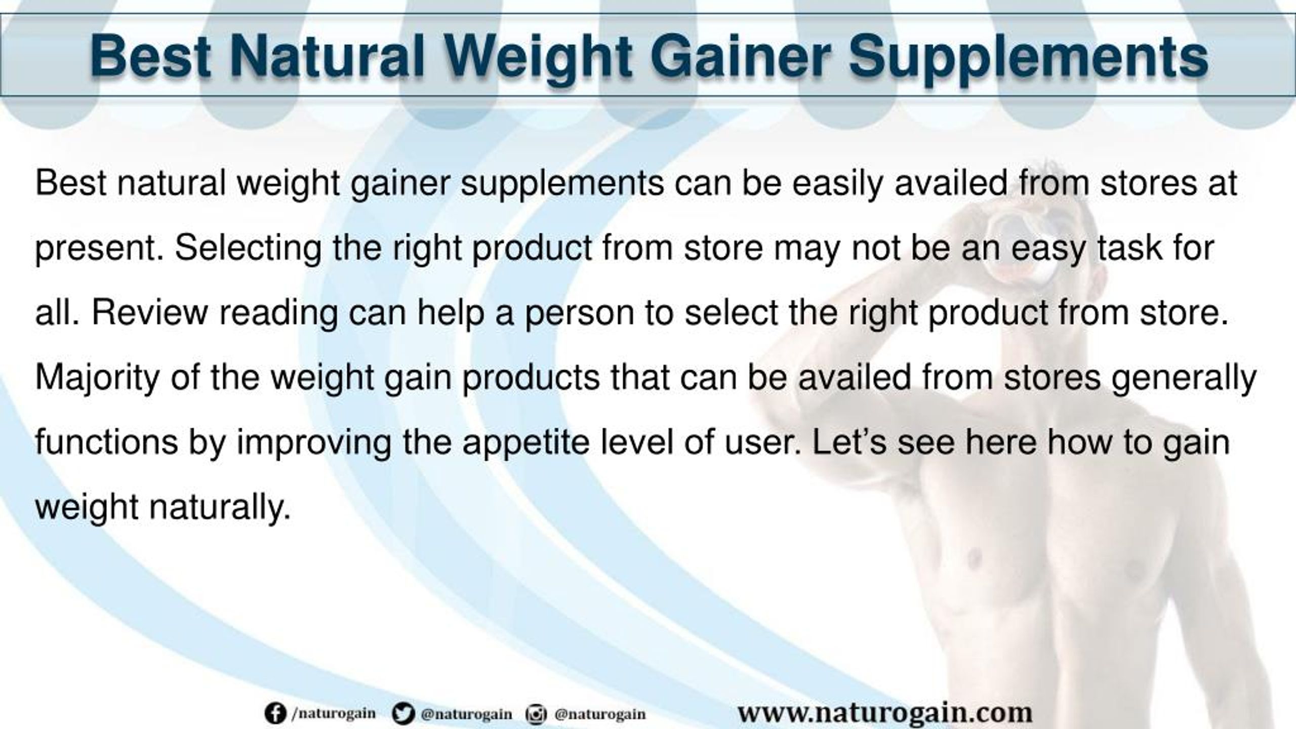 PPT - Best Natural Weight Gainer Supplements for Skinny Guys PowerPoint