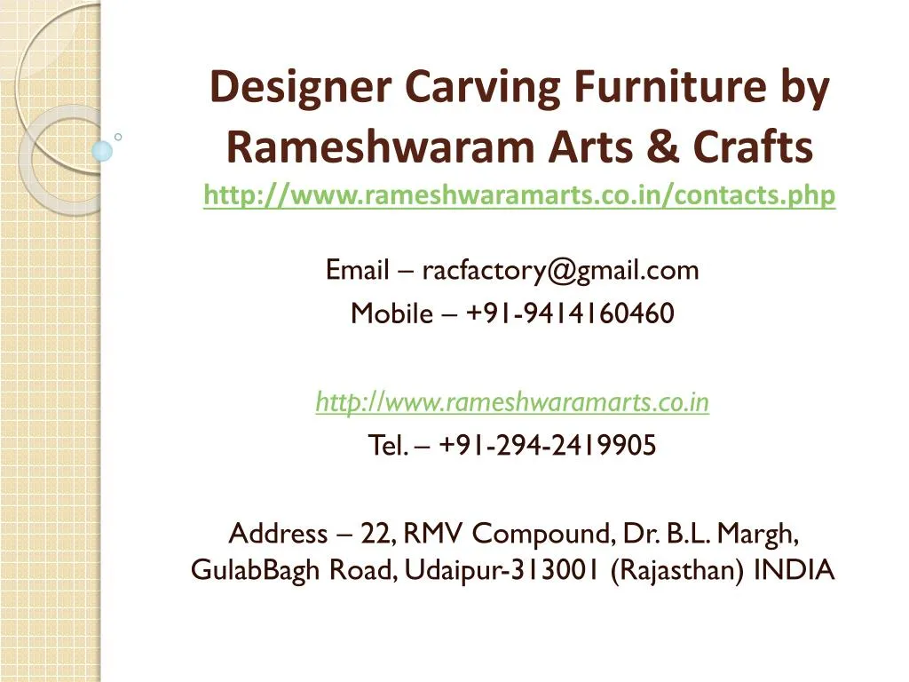 designer carving furniture by rameshwaram arts crafts http www rameshwaramarts co in contacts php n.