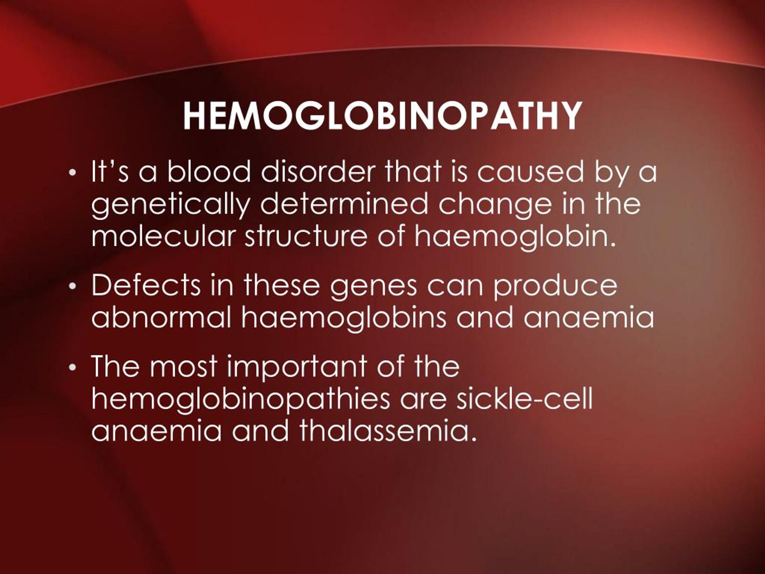 Ppt What Is Hemoglobinopathy Powerpoint Presentation Free Download