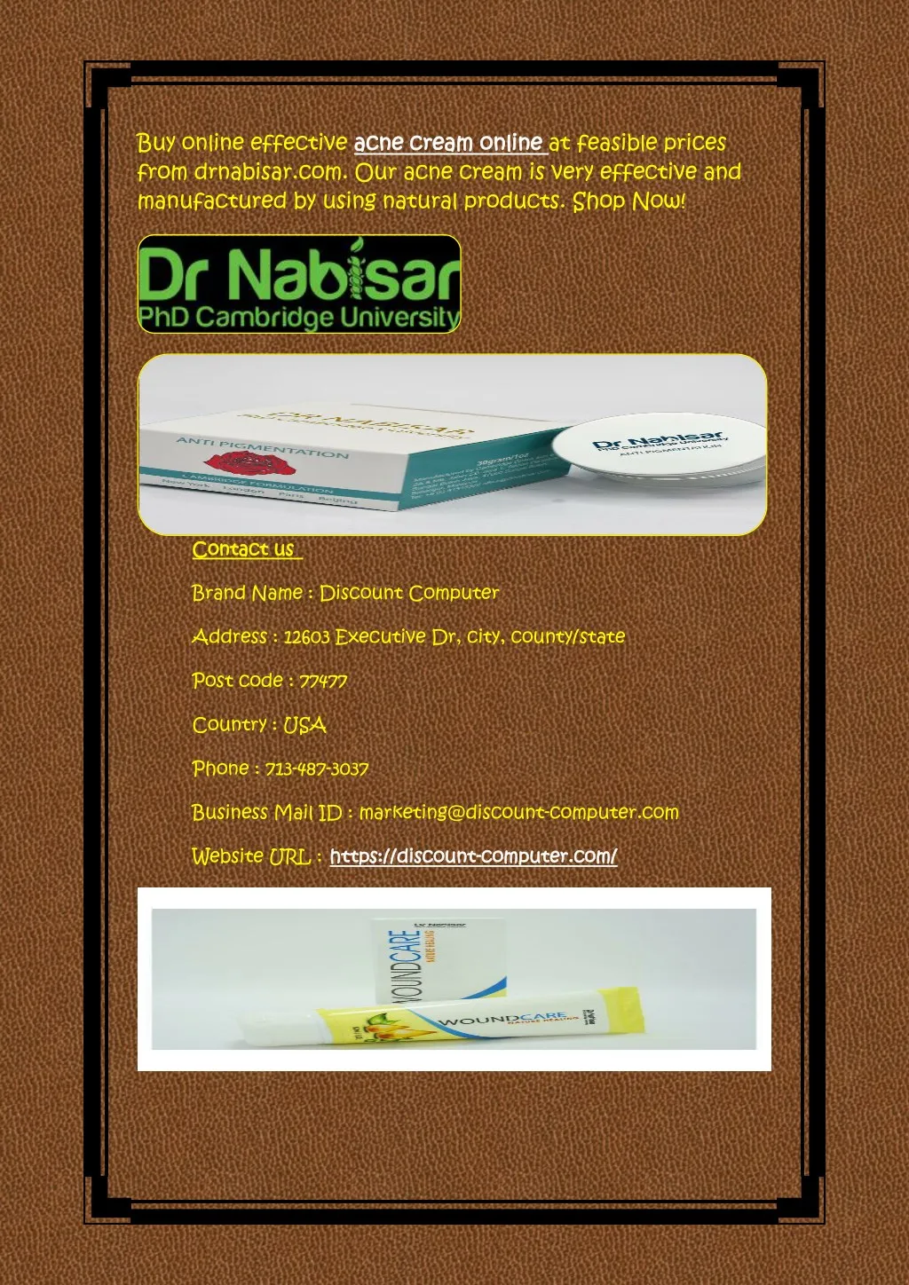 buy online effective acne from drnabisar n.