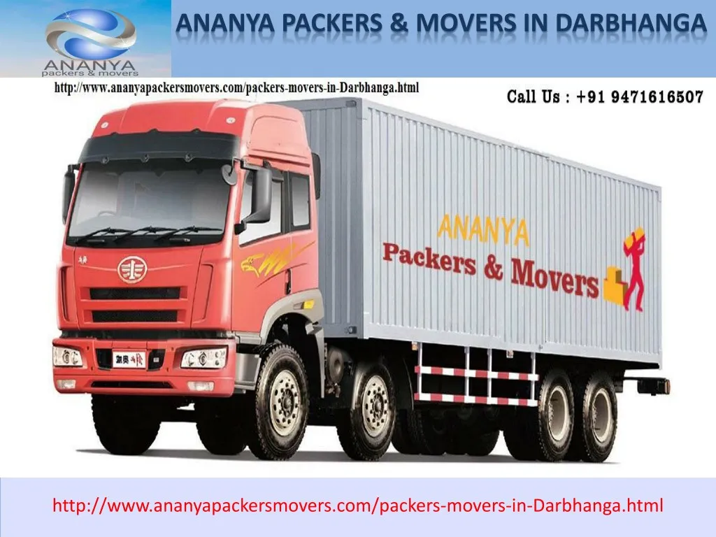 ananya packers movers in darbhanga n.