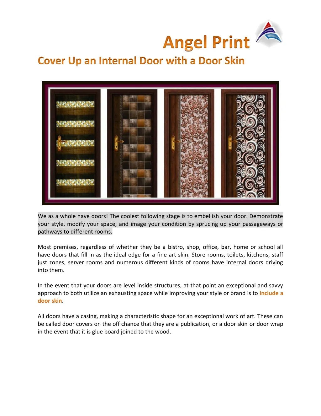 Ppt Cover Up An Internal Door With A Door Skin Powerpoint