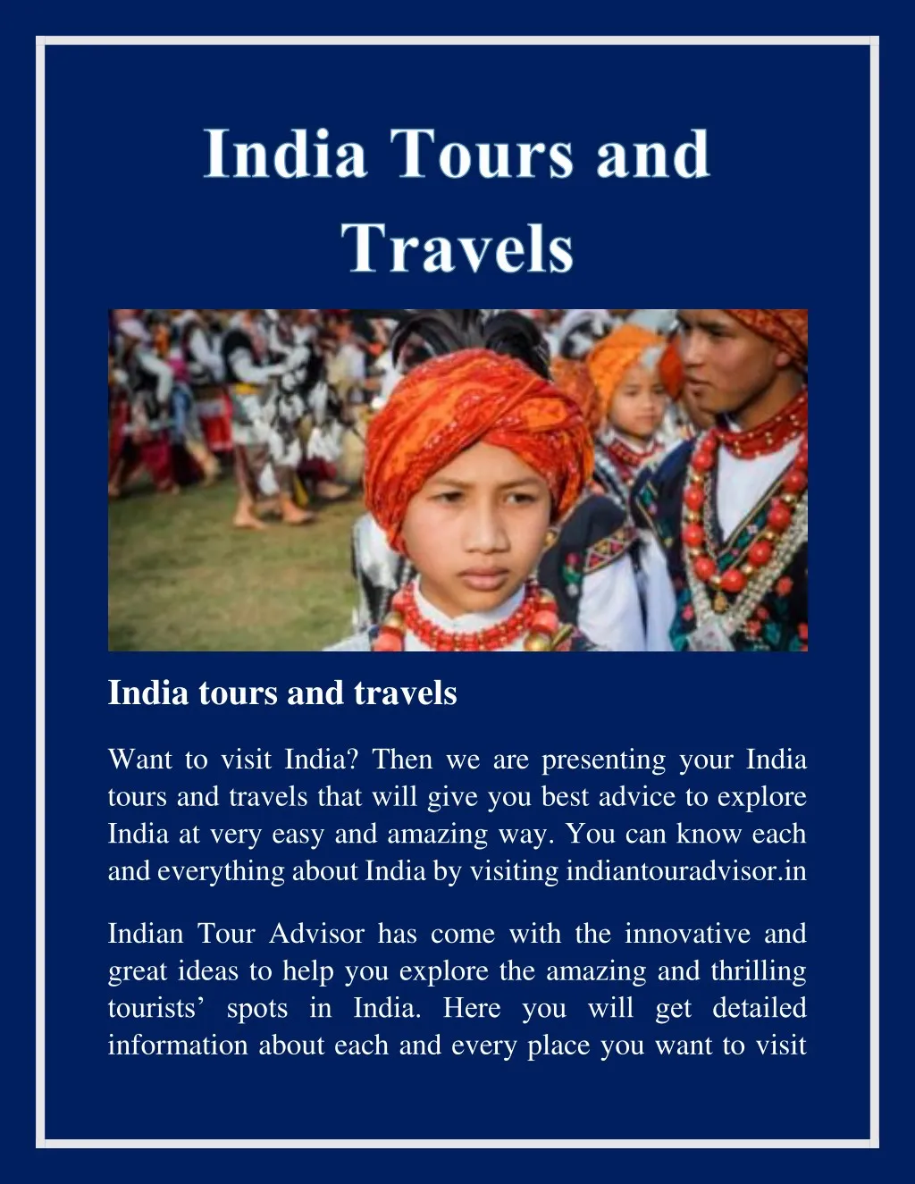 india tours and travels n.