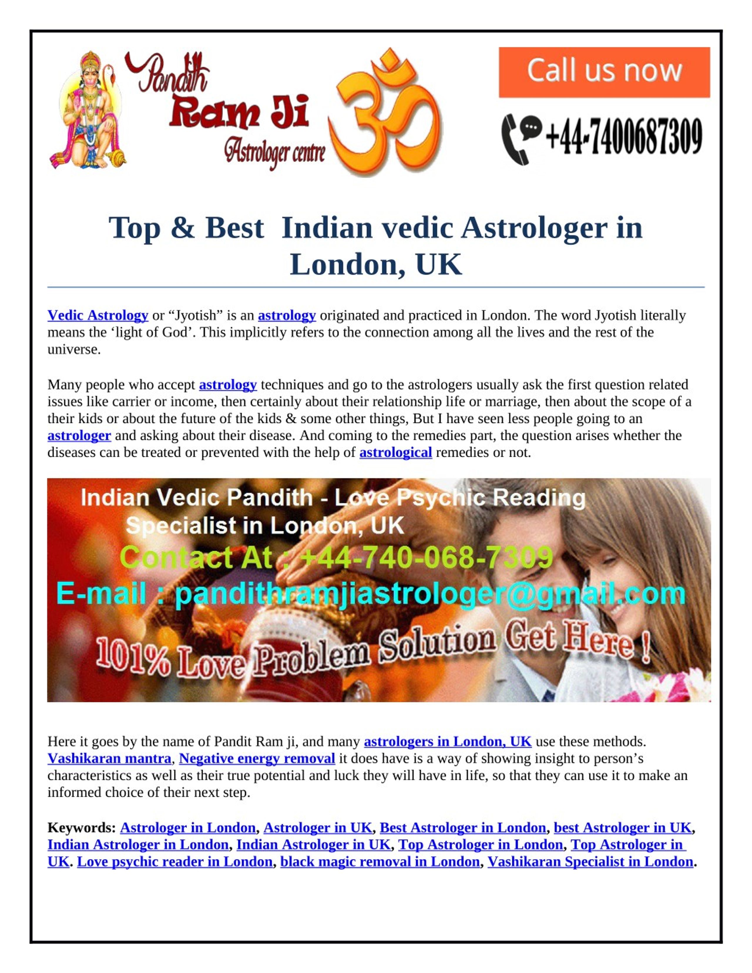 PPT Top Best Indian Vedic Astrologer In London UK PowerPoint 